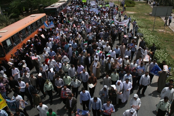 راهپیمایی روز قدس در شهرستان کارون
